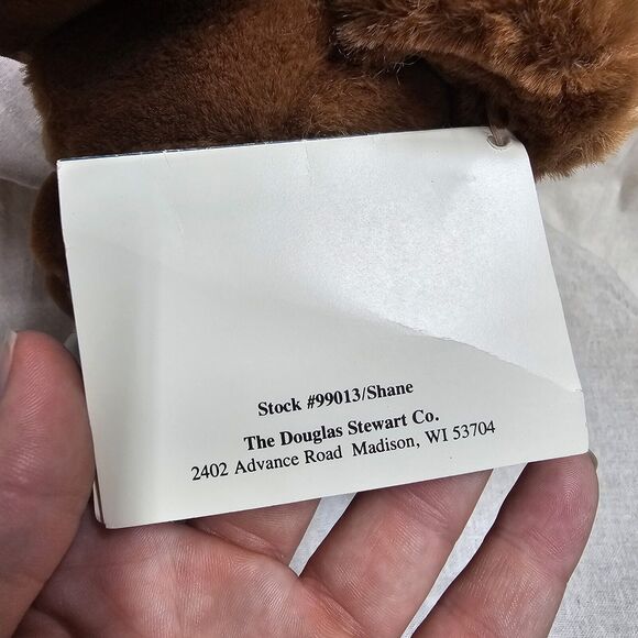 Vintage Stewart's Glen Shane Cowboy Brown Teddy Bear Stuffed Animal Plush 10" - Picture 8 of 9